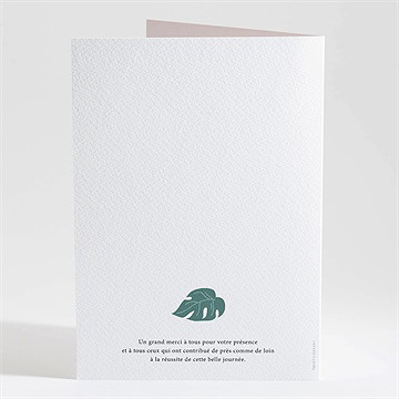 Livret de messe baptême cotillons et serpentins - Dos du livret