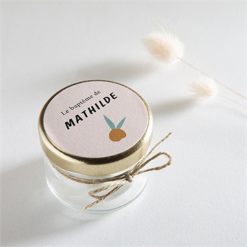 Sticker baptême cotillons et serpentins - Mise en situation