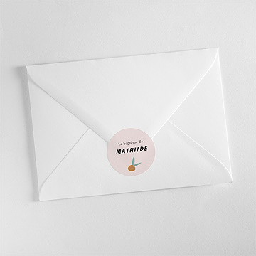 Sticker baptême cotillons et serpentins - Mise en situation