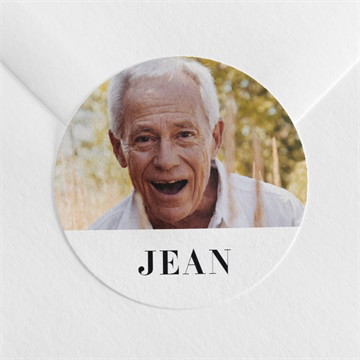 Stickers décès ornement ensemencé