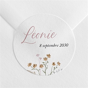 Sticker naissance pétillante