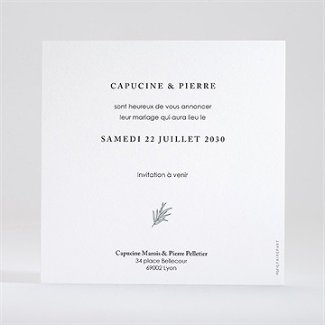 Save the Date mariage love & co - Dos du save the date