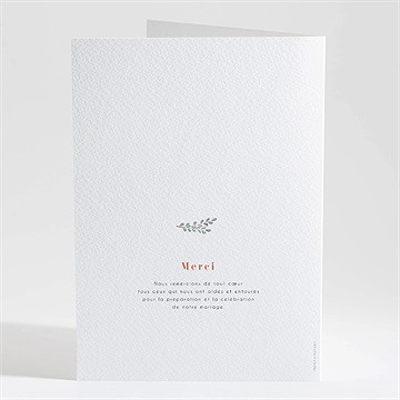 Livret de messe mariage fusion - Dos du livret