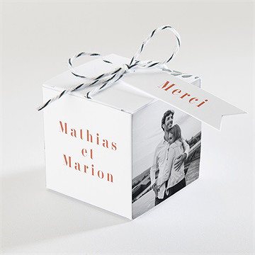 Boîte de dragées mariage fusion