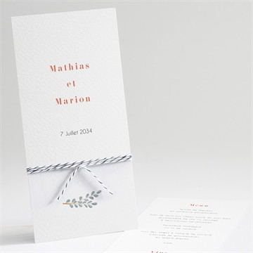 Menu mariage fusion