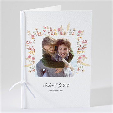 Livret de messe mariage incandescent