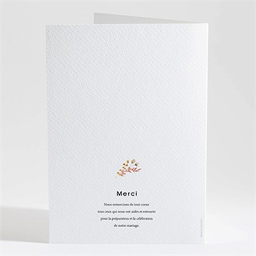 Livret de messe mariage incandescent - Dos du livret