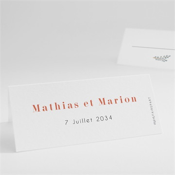 Marque-place mariage fusion