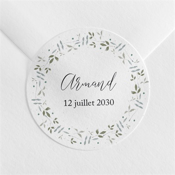 Sticker naissance doux message