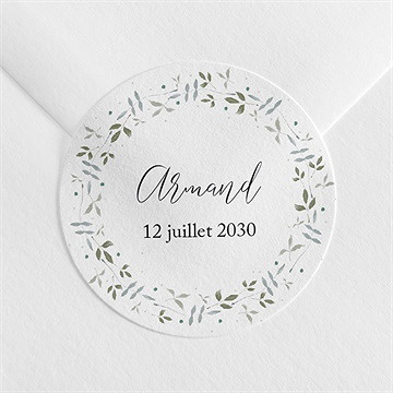 Sticker naissance doux message