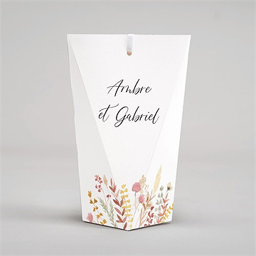 Boîte surprise mariage incandescent - Dos de la boîte