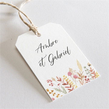 Etiquette mariage incandescent