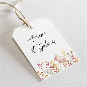 Etiquette mariage incandescent