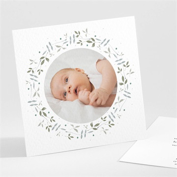 Remerciement naissance beau chouchou dorure