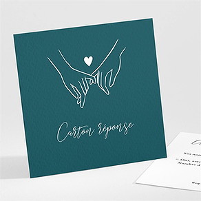 Carton réponse mariage notre union
