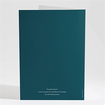 Livret de messe mariage notre union - Dos du livret