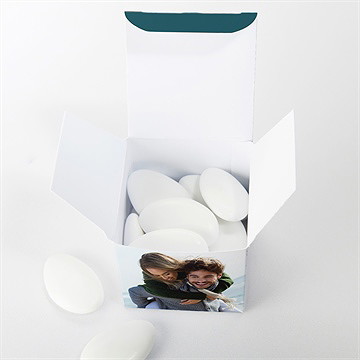 Boîte de dragées mariage notre union - Dessus de la boîte