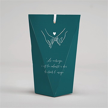 Boîte surprise mariage notre union - Dos de la boîte