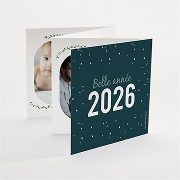 Carte de voeux une année ensemble - Dos de la carte