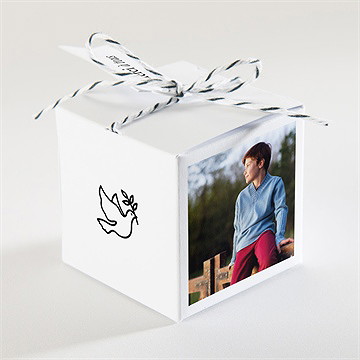 Boîte de dragées communion happy - Dos de la boîte