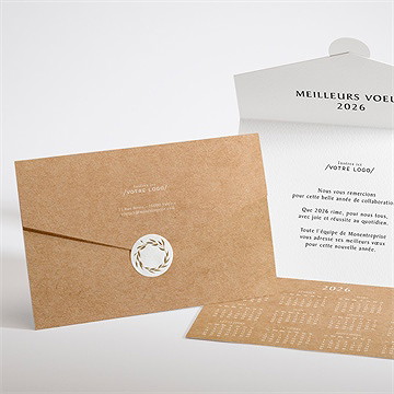 Carte de voeux voeux tout en un