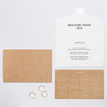 Carte de voeux voeux tout en un - vue ensemble