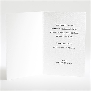 Carte de voeux voeux vintage - Intérieur de la carte