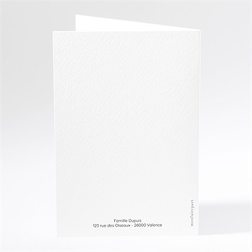 Carte de voeux voeux vintage - Dos de la carte