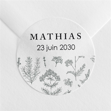 Sticker baptême voeux et jouy