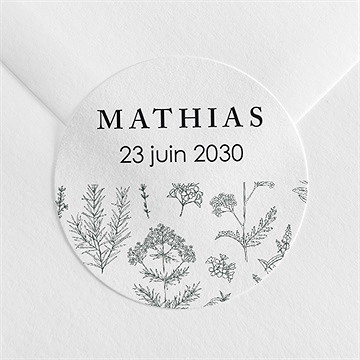 Sticker baptême voeux et jouy