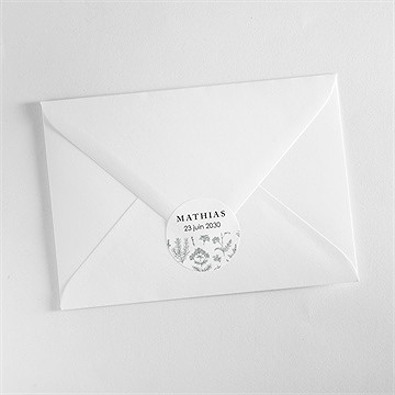 Sticker baptême voeux et jouy - Mise en situation