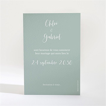 Save the Date mariage a l'unisson - Dos de la carte