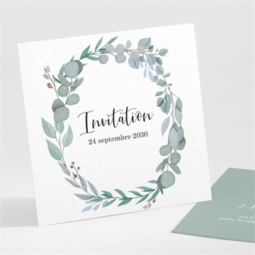 Carton d'invitation mariage a l'unisson