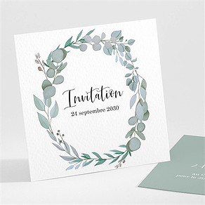 Carton d'invitation mariage a l'unisson