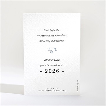 Carte de voeux ça passe si vite - Dos de la carte