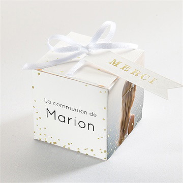 Boîte de dragées communion cadeau de communion