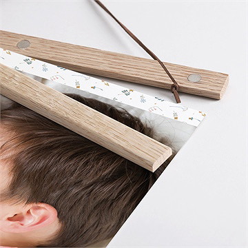 Affiche naissance petit chouchou - Détail des supports en bois