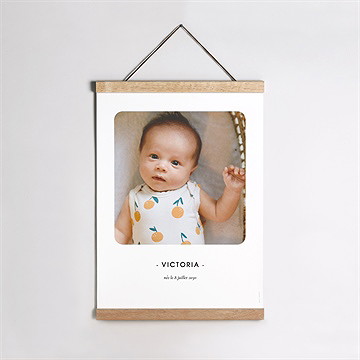 Affiche naissance notre merveille