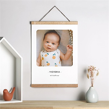 Affiche naissance notre merveille - Mise en situation