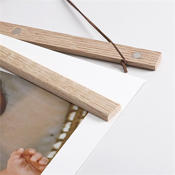 Affiche naissance notre merveille - Détail des supports en bois