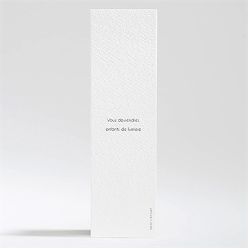 Signet baptême joie de la foi - Dos du signet