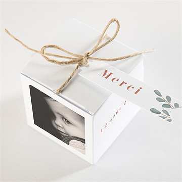 Boîte de dragées baptême joie de la foi - Dessus de la boîte