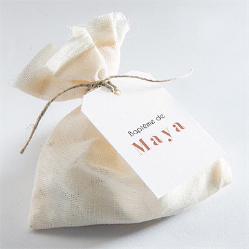 Etiquette baptême joie de la foi - Mise en situation