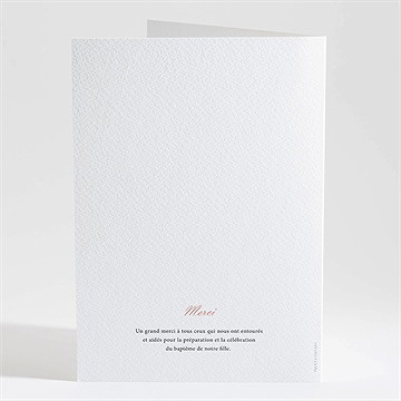 Livret de messe baptême un jour merveilleux - Dos du livret