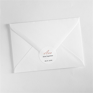 Sticker baptême un jour merveilleux - Mise en situation