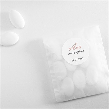 Sticker baptême un jour merveilleux - Mise en situation