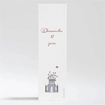 Signet baptême lovely vintage - Dos du signet