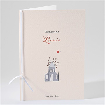 Livret de messe baptême lovely vintage