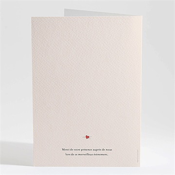 Livret de messe baptême lovely vintage - Dos du livret