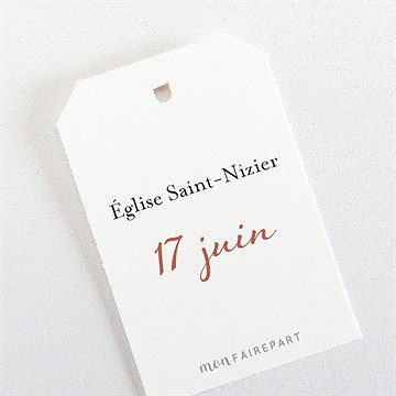 Etiquette baptême lovely vintage - Dos de l'étiquette